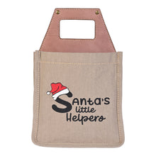 Load image into Gallery viewer, Santa's Little Helper Up-Cycled Canvas Beer Caddy, M-6551