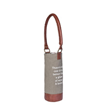 Load image into Gallery viewer, A bottle of wine Up-Cycled Canvas Wine Bag, M-6559