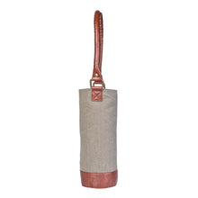 Load image into Gallery viewer, A bottle of wine Up-Cycled Canvas Wine Bag, M-6559