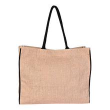 Load image into Gallery viewer, SUNNY DAY BURLAP TOTE Burlap Tote Bag B-552