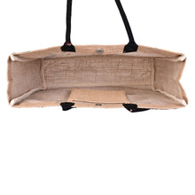 Load image into Gallery viewer, SUNNY DAY BURLAP TOTE Burlap Tote Bag B-552