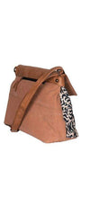 Load image into Gallery viewer, Mona B. Sapphire Up-cycled and Re-cycled Canvas and Durrie Cross-body Bag with Vegan Leather Trim, M-6517