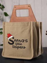 Load image into Gallery viewer, Santa's Little Helper Up-Cycled Canvas Beer Caddy, M-6551
