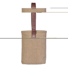 Load image into Gallery viewer, Santa's lil helper Up-Cycled Canvas Double Wine Bag M-6547

