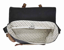 Load image into Gallery viewer, Sebastian Up-Cycled Canvas Messenger Bag SM-207

