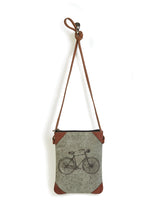 Load image into Gallery viewer, Mona B. Cruiser Convertible Up-cycled Canvas Cross-body Bag with Vegan Leather Trim
