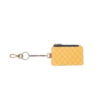 Load image into Gallery viewer, Mona B. Sunny Up-cycled and Re-cycled Canvas Cross-body Bag with Vegan Leather Trim
